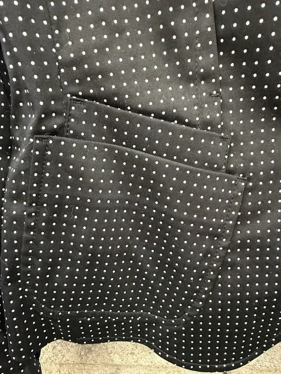 RIANI Black Blazer with White Microdot Pattern - Picture 3 of 7